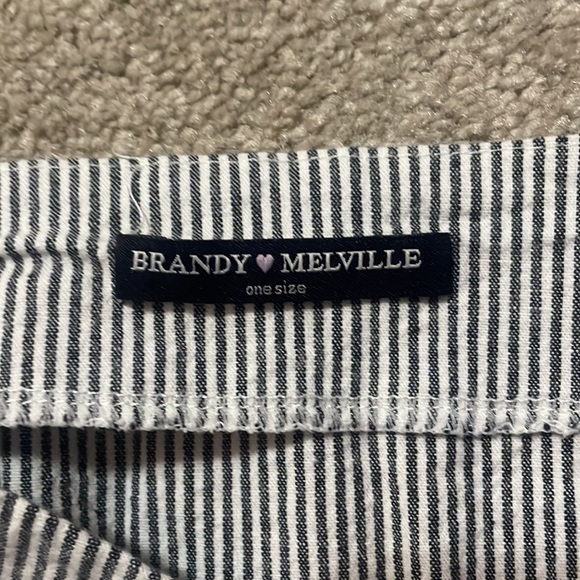 Brandy Melville Striped Zip Up Skirt - Picture 3 of 3